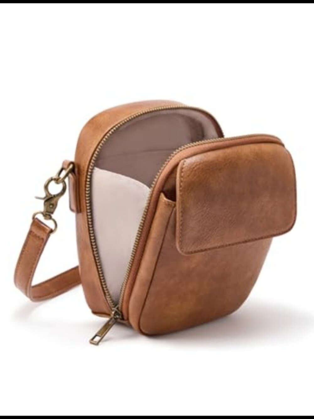 Small Crossbody Bag Vegan Leather Cell Phone Purse with Card Slots